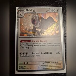 Pokemon Slaking Holo Silver Gray Card - Silver, Gray